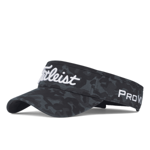 Black Camo Tour Cotton Low Profile Visor Black Camo Tour Cotton Low Profile Visor